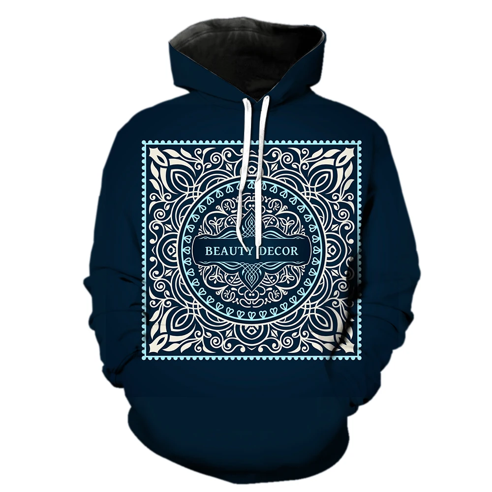 

European and American Label Pattern Men's Hoodies 3D Printed Tops Funny Spring Long Sleeve Pullover 2022 Hot Sale Hip Hop Casual
