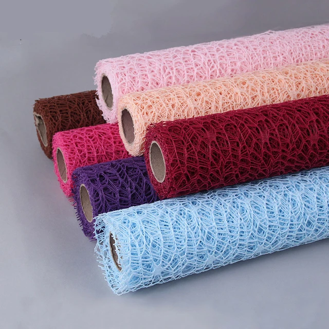5 Yard Korean Flower Wrapping Paper Roll Bouquet Material Gauze Handmade  Rose Gauze Flower Wrapping Shop Packaging Material