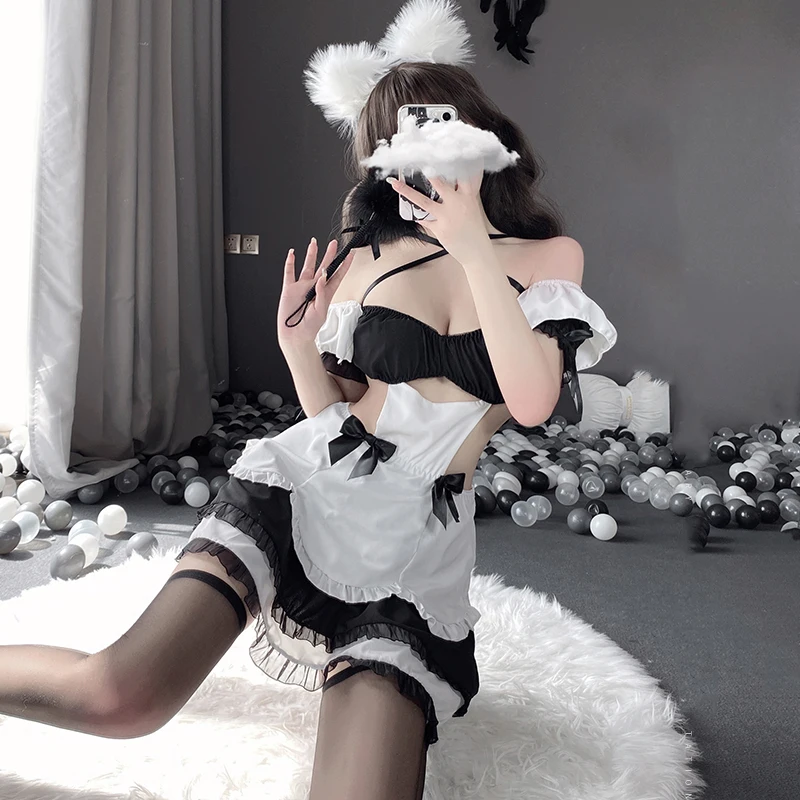 Костюм горничной костюм для косплея женское сексуальное нижнее белье женщин