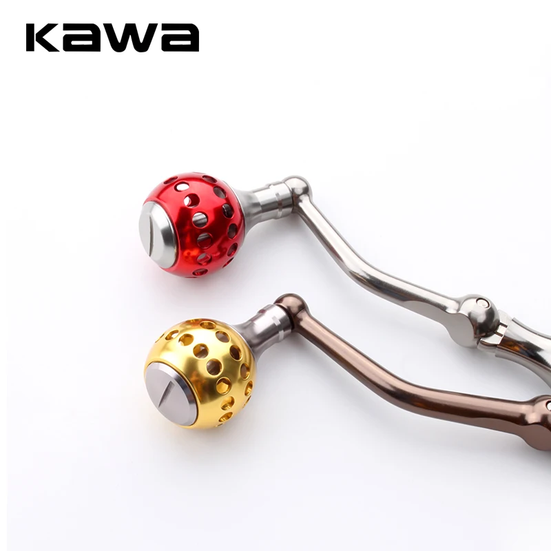 KAWA New Design Machined Metal Fishing Reel Handle Knobs Bait Casting Spinning Reels Fishing Tackle Accessory