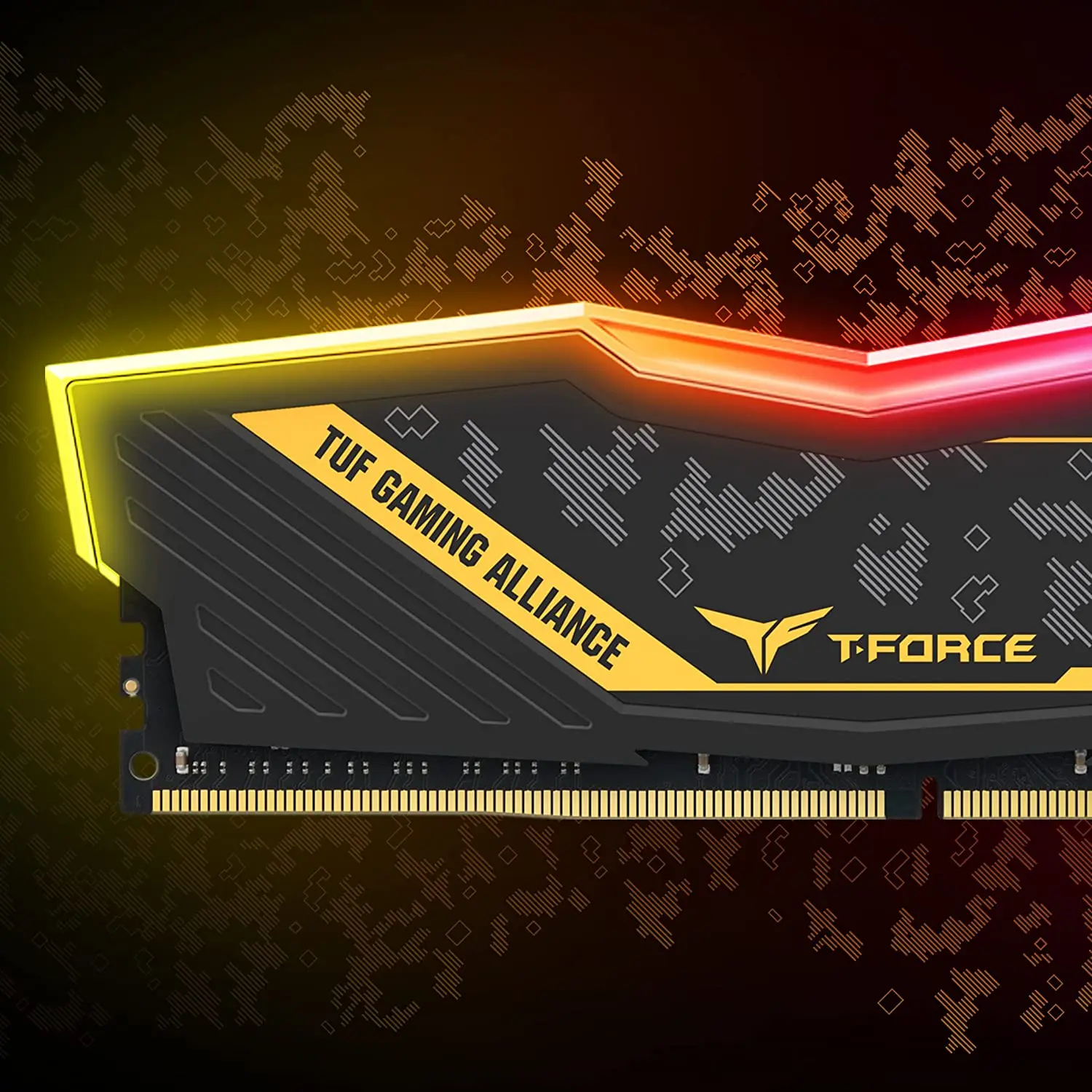 TEAMGROUP T-Force Delta TUF Gaming Alliance RGB DDR4 32GB (2x16GB) 3000MHz  CL16 Desktop Gaming Memory Ram