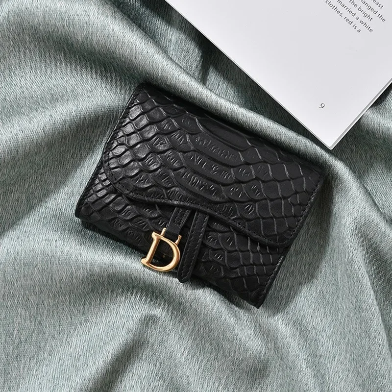 Genuine Leather Crocodile Pattern Wallet For Men & Women Multi-card_voghion.com