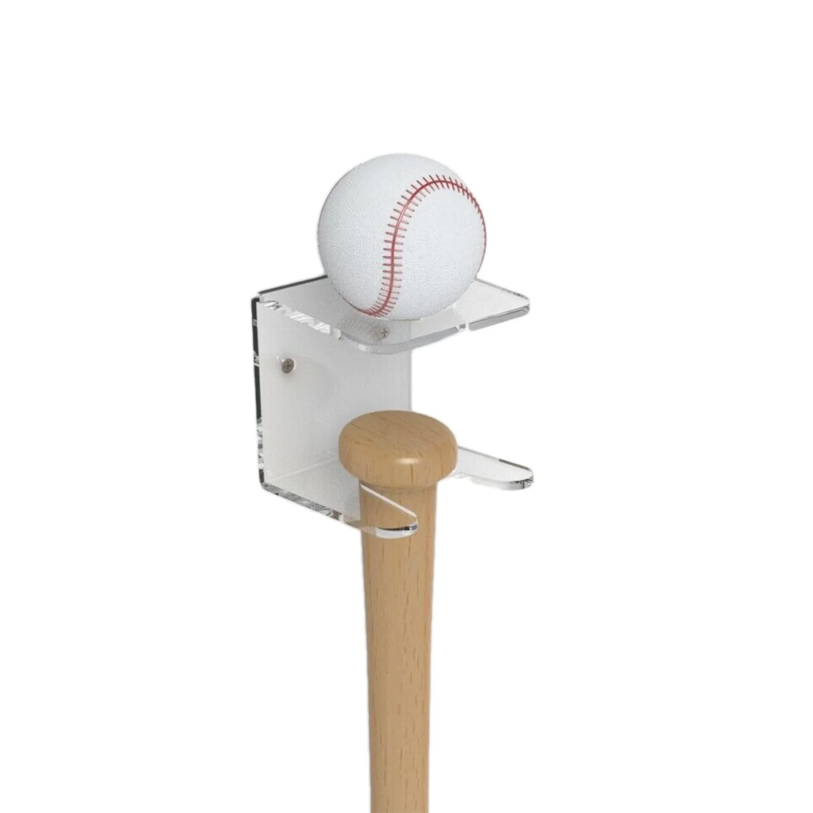 Gym Mount Baseball Bat Holder Display Storage Stand Vertical Rack Brackets 
