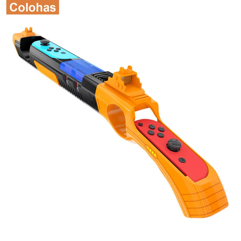 For Nintendo Switch Handgrip Sense Joystick Shooting Gun Controller Gamepad Joypad Disc Card Storage Gaming Accessories For Guns game controller accessories nintendo switch game controller