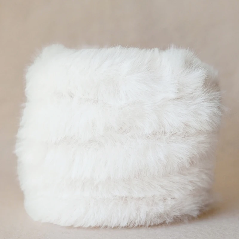 1m White Plush Iron Wire Thread Twist Rope Ribbon Bar Strip Stick Felt Strip Handcraft Fluffy Craft Ornament DIY Accessories