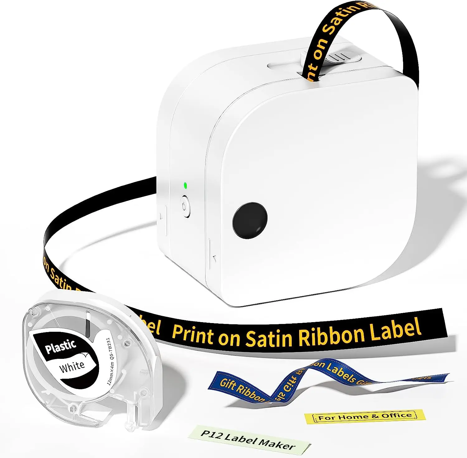 Phomemo-impressora de Etiquetas Bluetooth Portátil com Fita Mini Etiqueta Font Sticker Maker Impressão a Cores Casa e Escritório P12