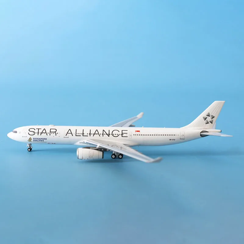 Diecast 1/400 Skala Singapore Airlines A330-300 Stern Allianz 9V 