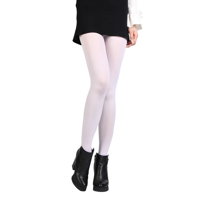 Collants opaques sans couture pour femmes, bas en nylon, optique à pieds, collants chauds, noir, 120D, hiver, printemps, automne