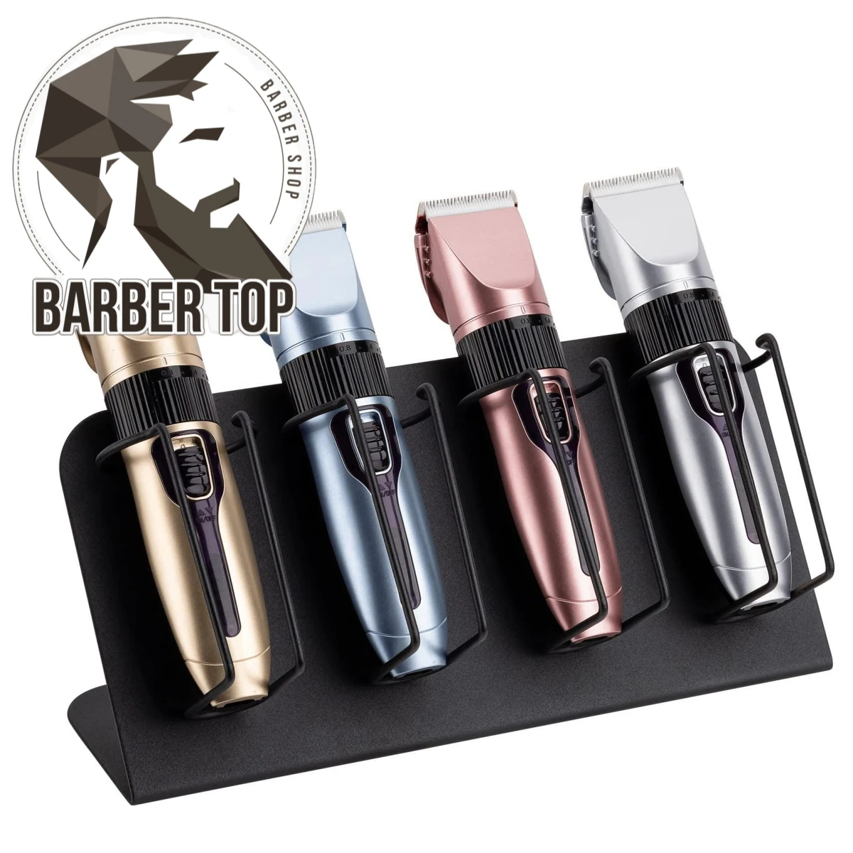 

4 Slot Hair Clipper Holder Barber Hair Trimmer Storage Rack Electric Hair Clipper Stand Shelf Stainless Steel Display Holder