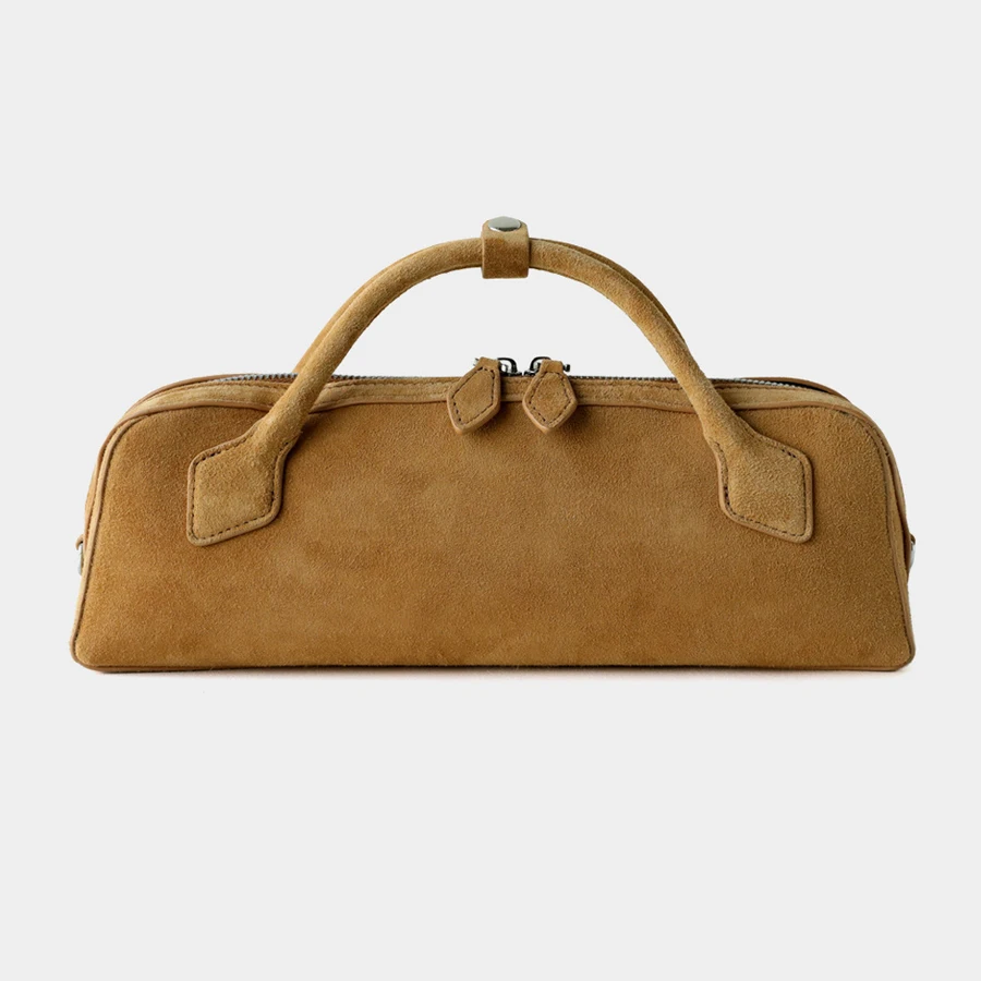 Genuine Leather Cowhide Frosted Bags For Women Luxury Designer