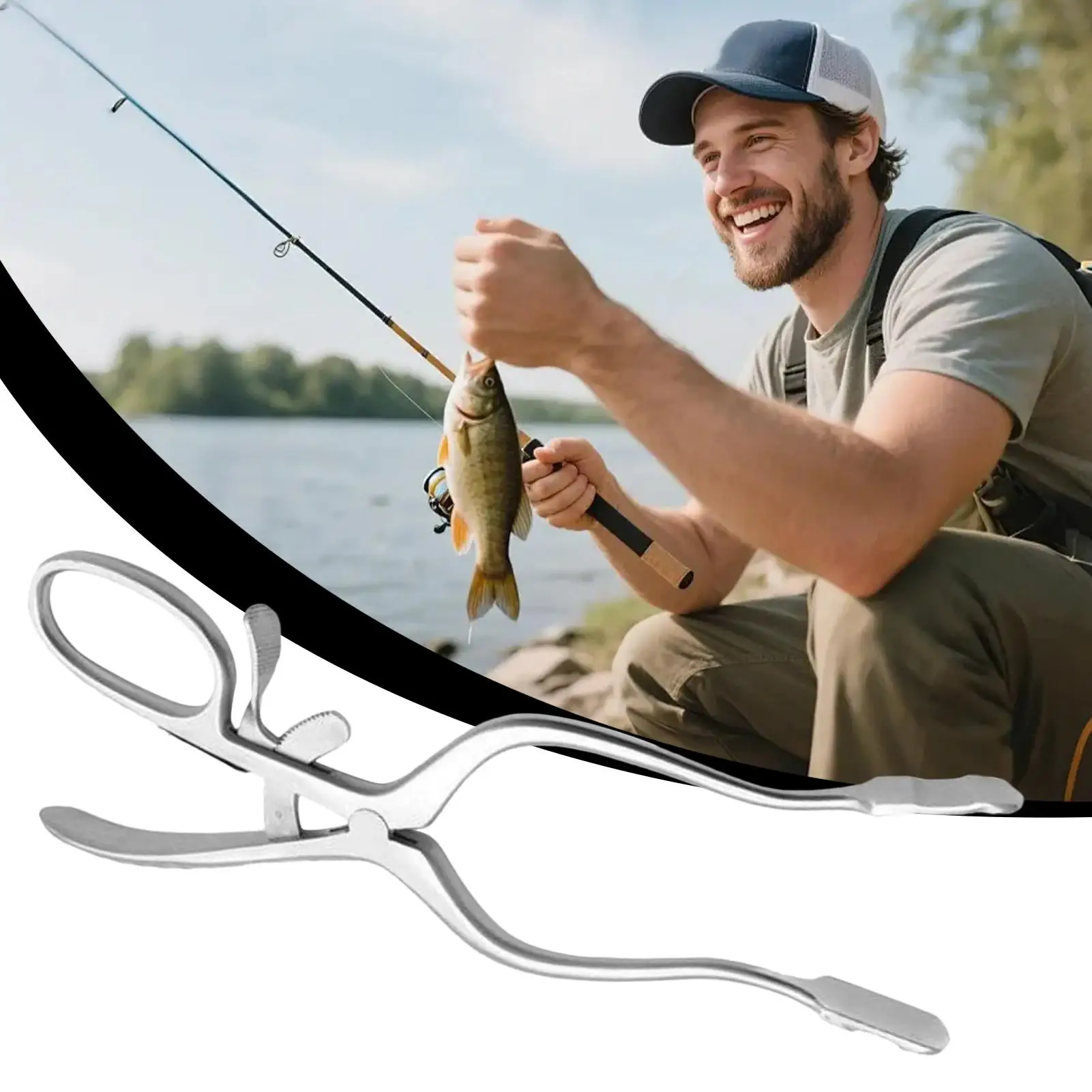 Fishing Pliers Hook Remover Stainless Steel Multifunctional Gadgets Fish Gripper For Catching Jigging Trolling Casting Pier