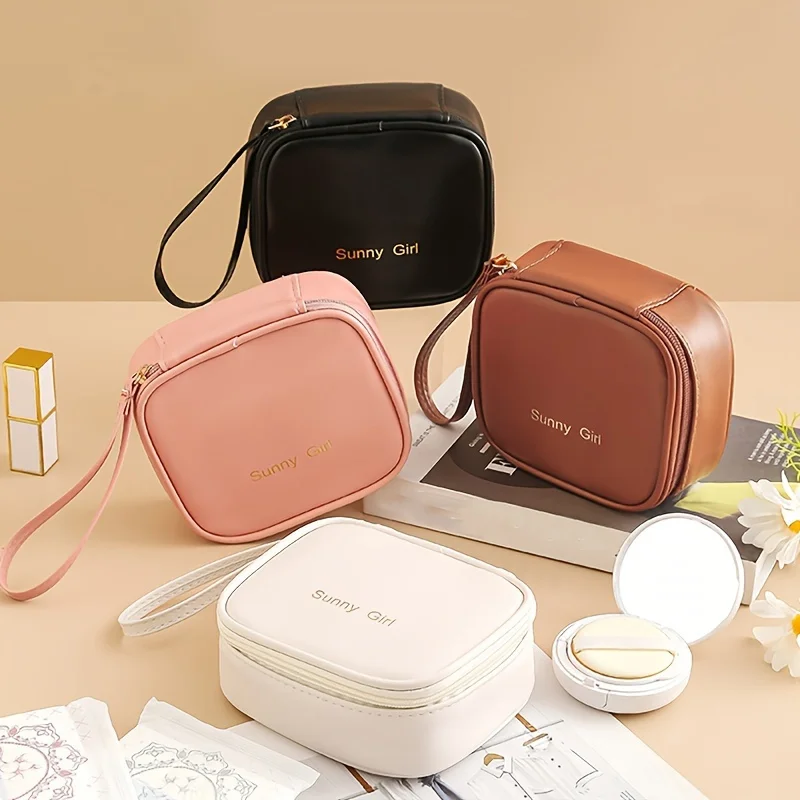 다기능 미니 립스틱 보관 가방, 메이크업 가방, 제로 지갑, 여행 위생 냅킨 가방, 컴팩트 편리한 가방 