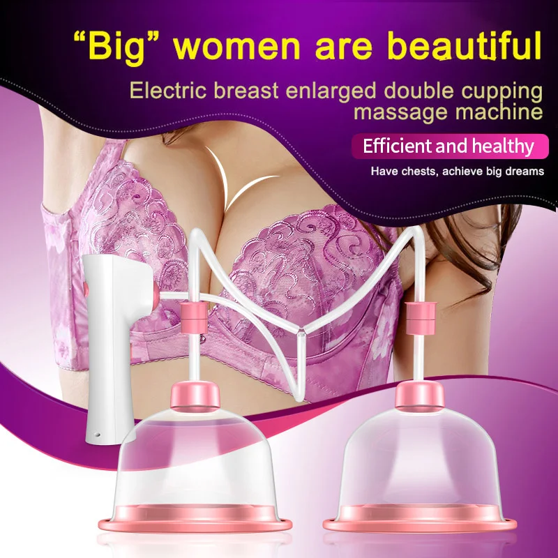 

Electric Breast Massage Enhancement Instrument Ladies Breast Vacuum Pump Suction Cupping Women Boob Enlarge Device
