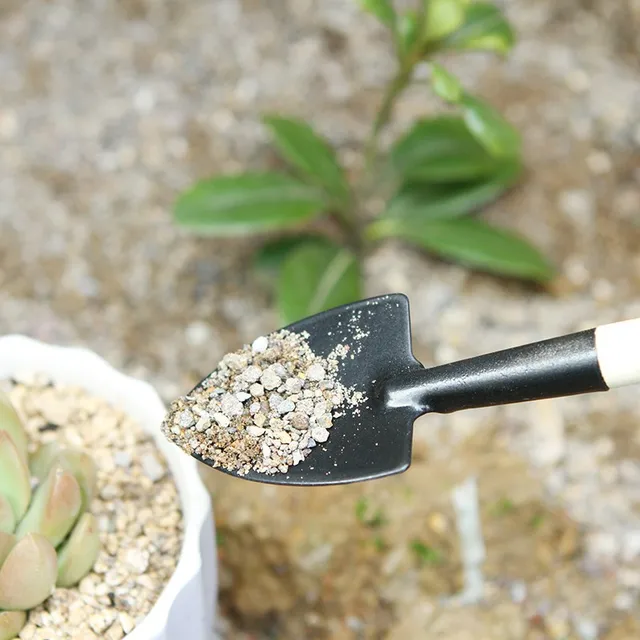 Mini Otthoni Kerti Szerszám Ásó Virágok Cserepes Növények Gereblye Lapátkert Kertészeti Miniatűrök Eszközök Transzplantáló Készlet Termesztése - Image 5