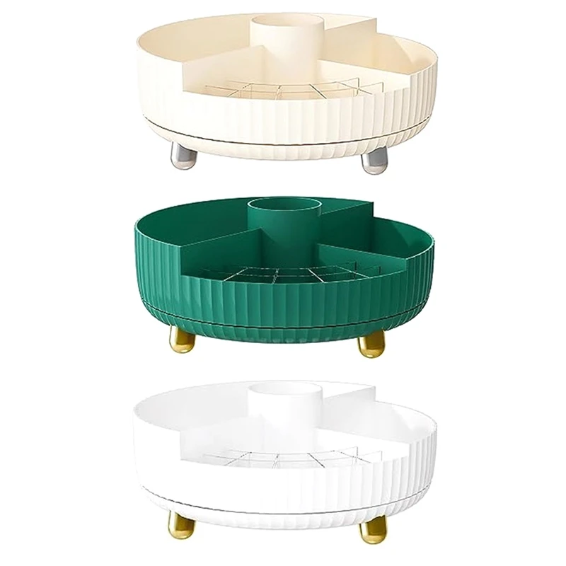 

Rotating Makeup Organizer For Vanity - Bathroom Organizer And Lazy Organizer For Cosmetics Perfume Organizer Storage