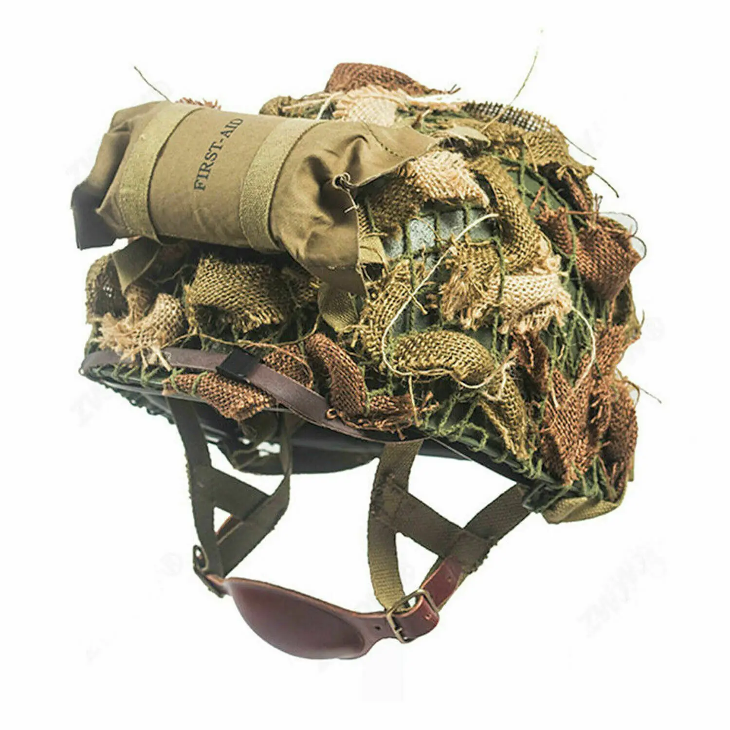 WWII US M1C Camouflage HELMET SET PARATROOPER 101st AIRBORNE military Reenactments