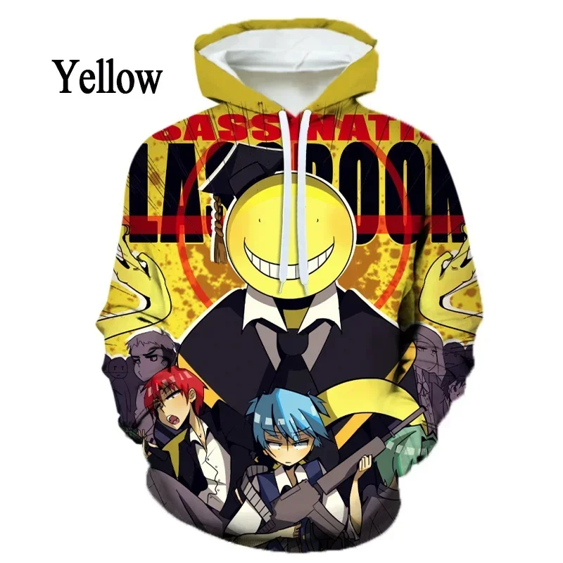 

3D Anime Assassination Classroom Printed Hoodies Shiota Nagisa Graphic Hooded Hoody Kid Fashion Cool Streetwear Sweatshirts Tops