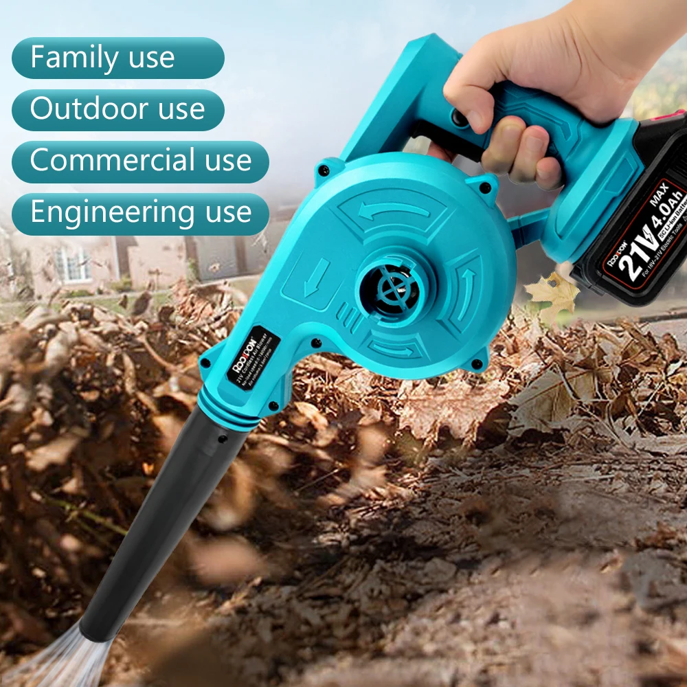 무선 강력한 전기 공기 송풍기 2 In 1 불어 및 흡입 Makita 18v 도구 배터리 용 휴대용 리프 컴퓨터 클리너