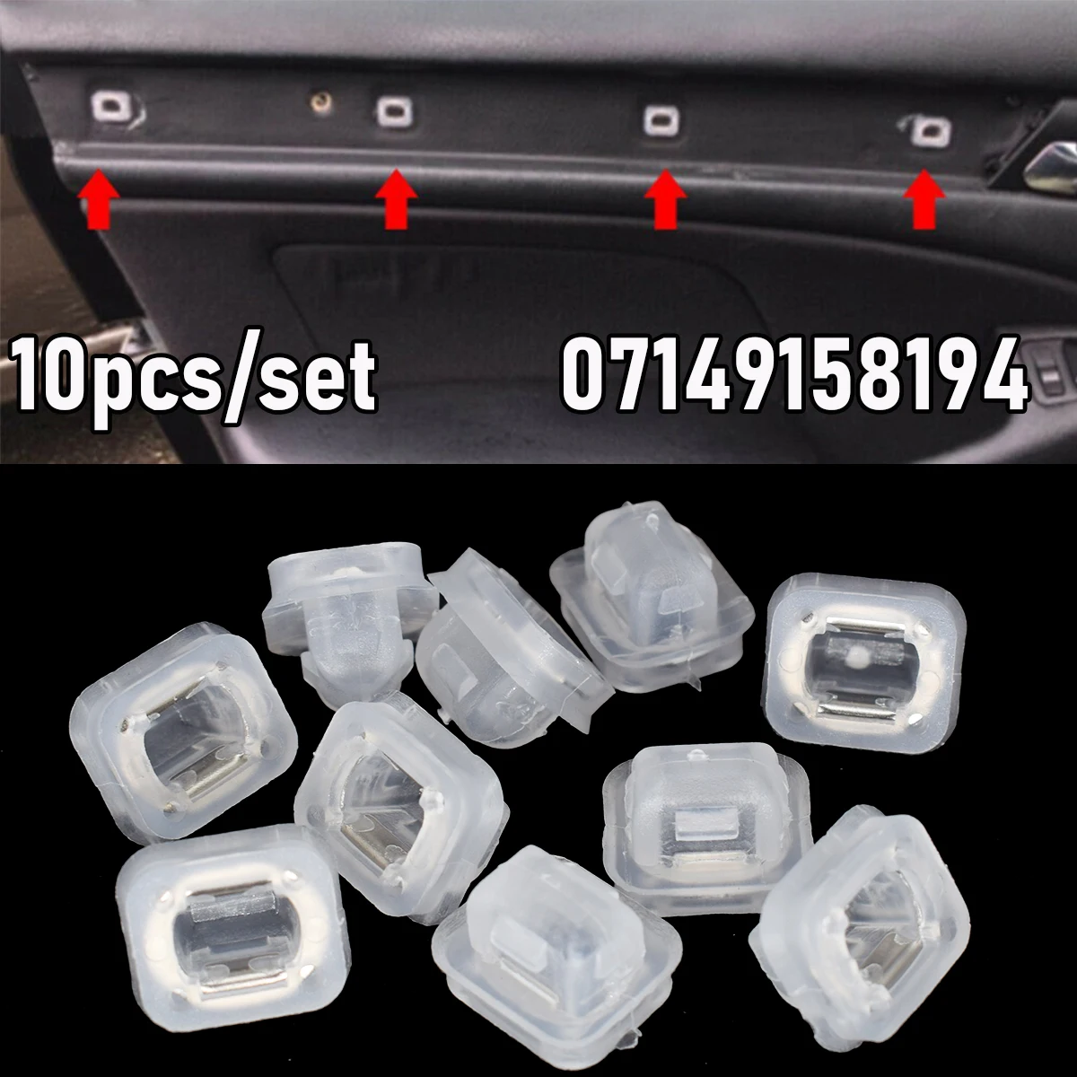 20Pcs Car Door Interior Dashboard Dash Trim Moulding Clips For BMW 3 Series E46 E90 E91 E92 E93 X3 X5 E53 Auto Retainer Grommets