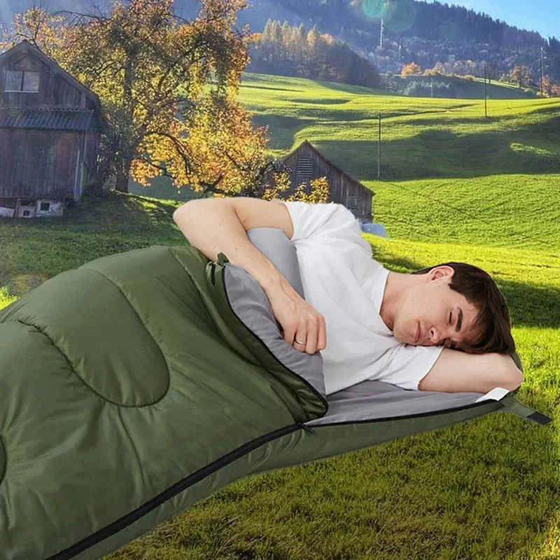 Extra thick XL Sleeping bag Large Wide Camping Sleeping Bags Portable Waterproof for Backpacking Hiking Warm Cool Weather sleeping bag