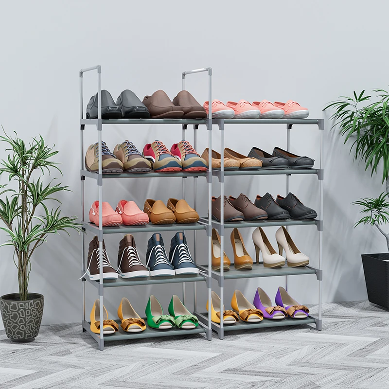 10 Tiers Shoe Rack, Space Saving Vertical Single Pairs Sturdy Shoe Shelf  Narrow Tall Shoe Storage Organizer for Entryway Hallway - AliExpress