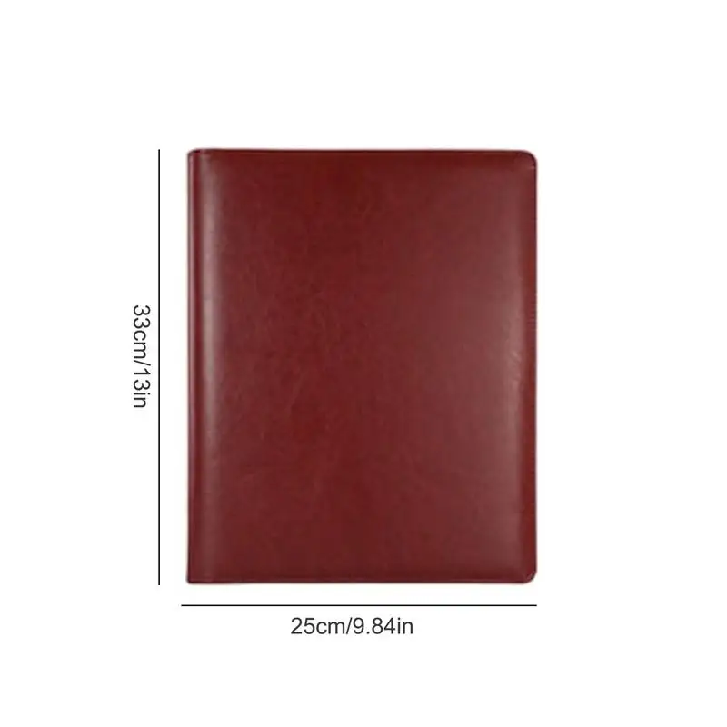 카드홀더 모조 가죽 문서 정리함 폴더, 다목적 비즈니스 바인더, A4 문서 바인더 패밀리 파일 폴리오