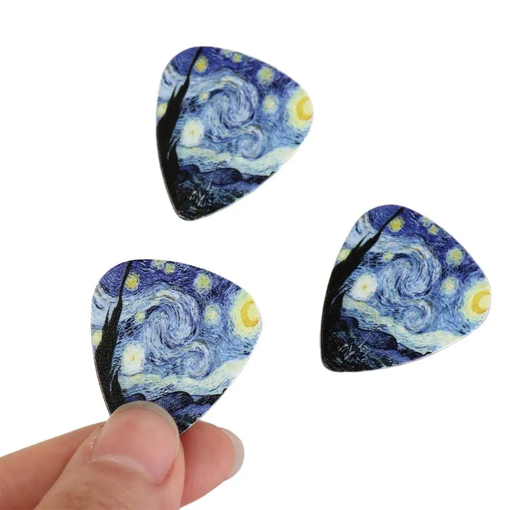 Guitars Accessories Premium Sound Finger Pick Acoustic Guitar Pick Star Sky Design Guitar Picks guitar picks