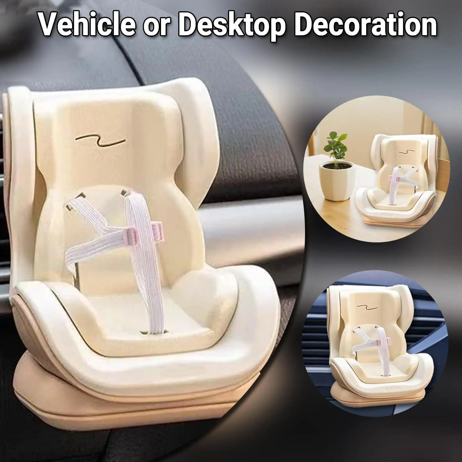 car Air Vent Doll Car Seat Display Chair For 10-17cm Doll Model Doll Car Seat Deco Mini Car Seat Auto Interior Ornament For Doll