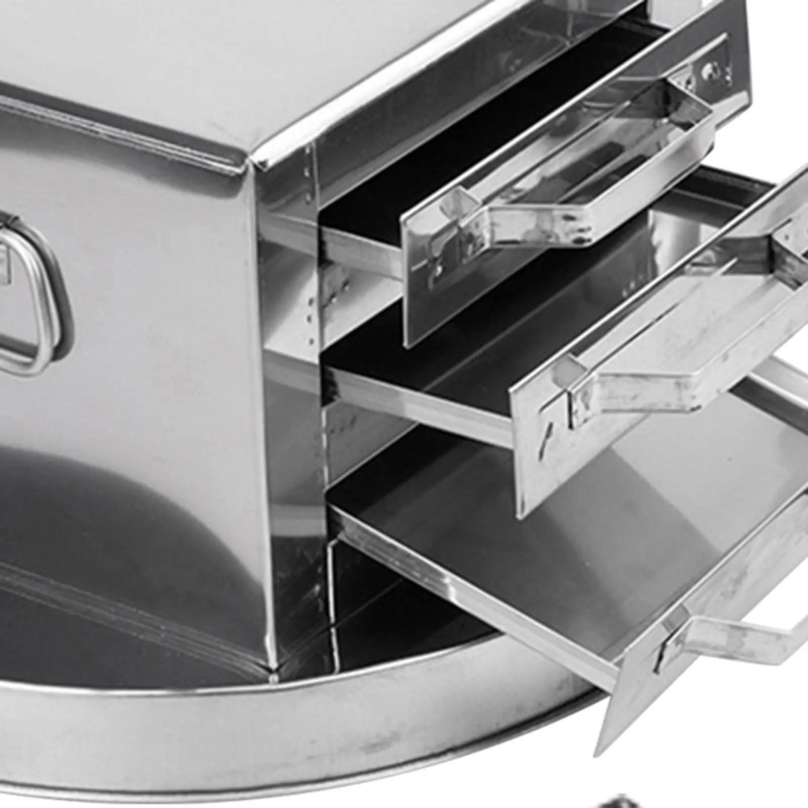 Chinese Rice Noodle Roll Food Steamer Kitchen Home Use Devices 3 Tiers Cookware Changfen Machine 201 Stainless Steel