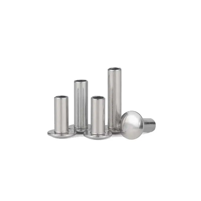 131pcs M1.7 * 3mm 리벳 라운드 헤드 네일 304 스테인레스 스틸 하프 할로우 리벳 타악기 리벳 팅 손톱 GB873