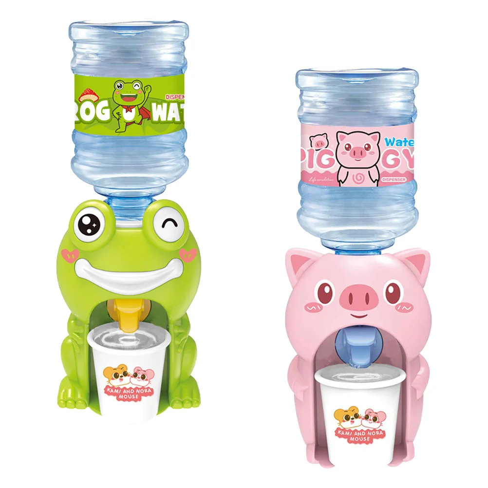 

Mini Water Dispenser Toy Cartoon Hand Press Drink Water Machine Toy Simulation Water Bottle Pump Drinking Fountain Toy For Kids