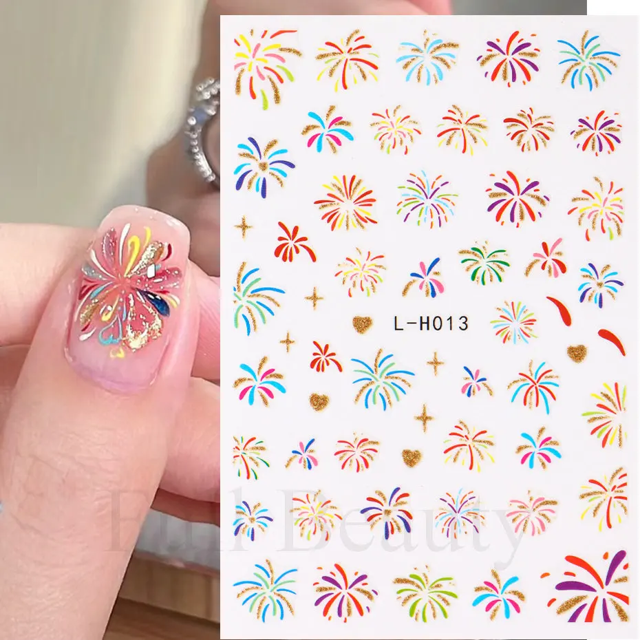 Nail Stickers Nail Decals Nail Art Decoration 3D Cute Cat Nail Sticker Decal Cartoon Rabbit Marble Flower Nail Art Stickers Sliders Tattoo Manicure Decorations Accessories