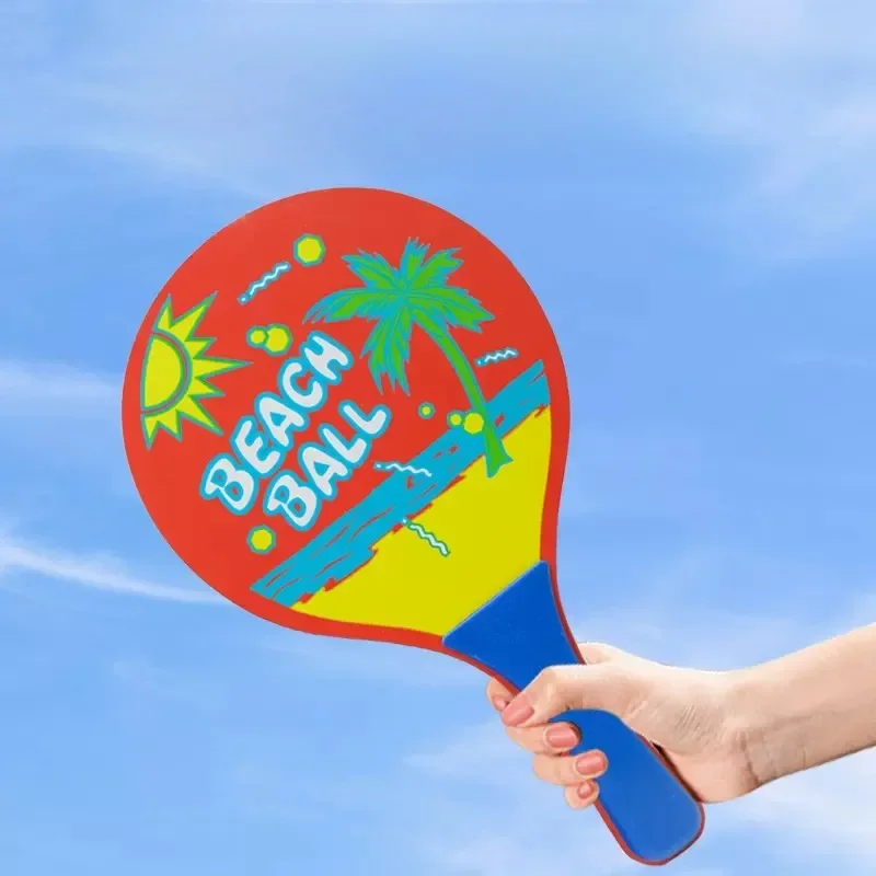 Beach Paddle Ball Game Badminton Tennis Pingpong Beach Cricket Wood Racket Paddles Set Outdoor Racquet Game Adults Board