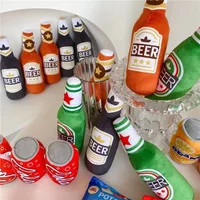 Dog toy simulation wine bottle series contains ringing paper BB called sounding spot molar toy 1