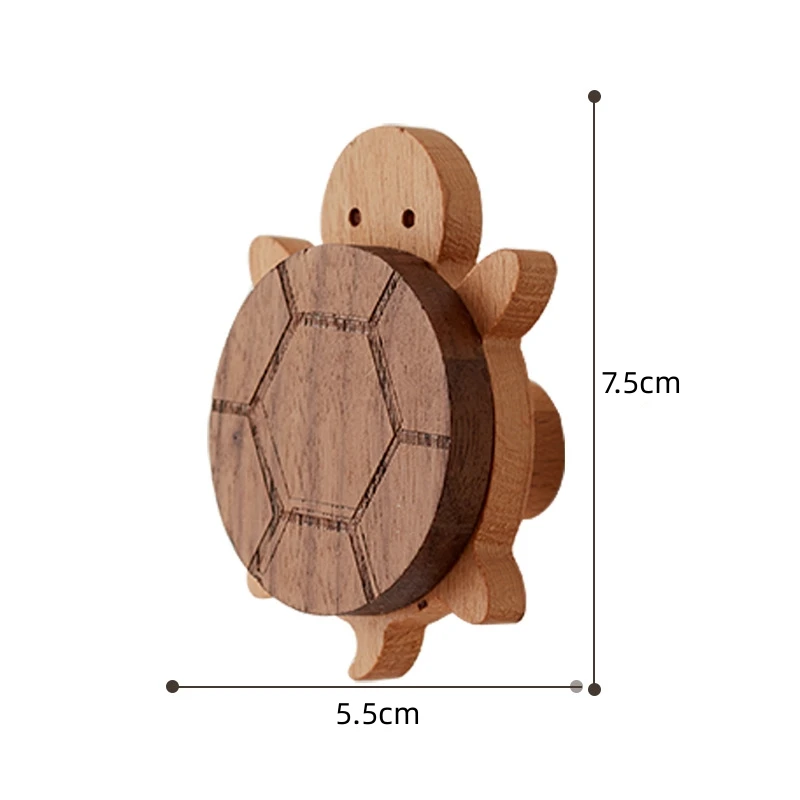 Animal-Shaped Wooden Wall Hook for Cute Room and Home Decor