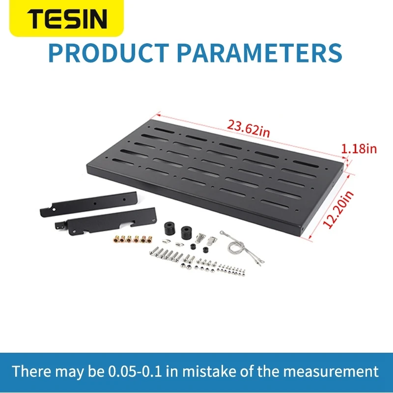 TESIN 자동차 뒷문 테이블 접이식 뒷문 보관함 지프 랭글러 JK 2007 2008 2009 2010-2017 용 수하물 선반 브래킷