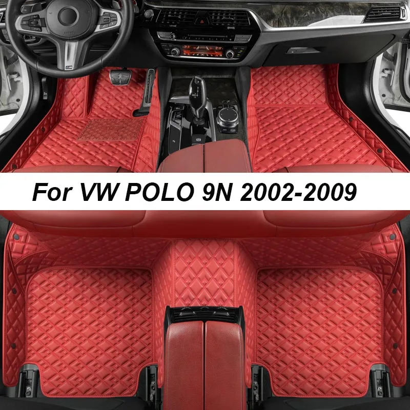 Custom Luxury Floor Mats For VW POLO 9N 2002 2009 NO Wrinkles Car Mats