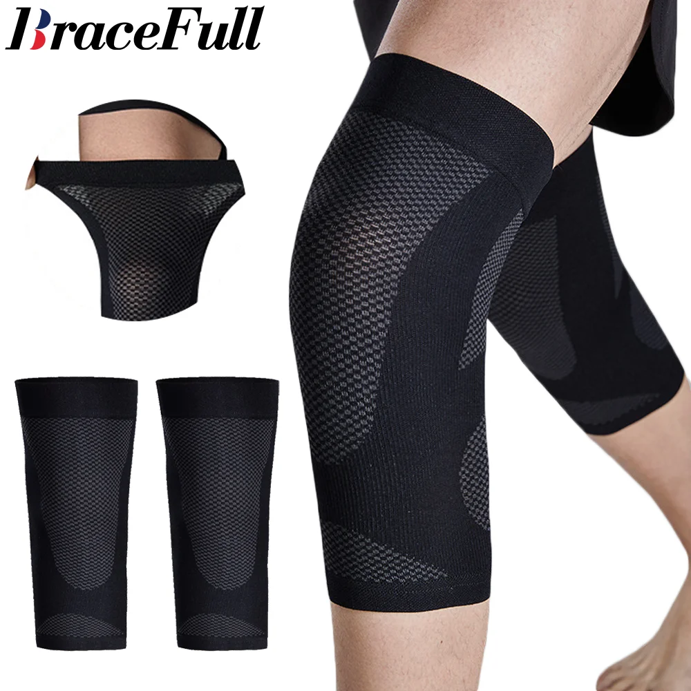 

1Pair Knee Pad Compression Sleeve Support Brace Arthritis Sport Fitness Run Protect Summer Male Female Gym Meniscus Injury Pain