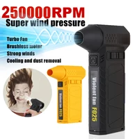 Violent Fan 250000RPM Turbofan Powerful Air Blower Mini Turbo Jet Fan Wind Speed 41m/s Brushless Turbo Jet Blower Dry High-Speed