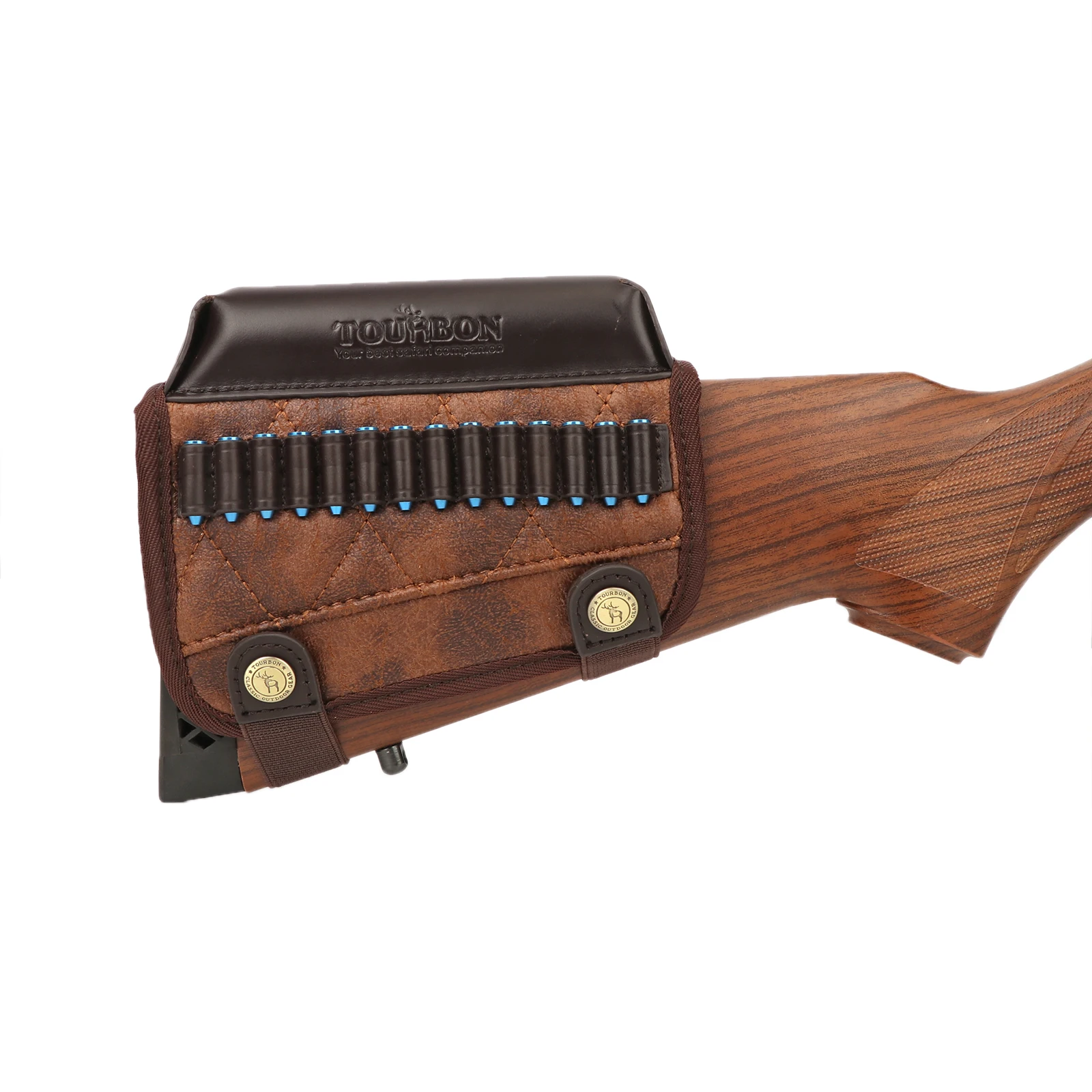 Tourbon Jagd Rimfire Gewehr.22 LR/17 HMR Patronen Kugel Munition Halter Pistole Hinterschaft Wange Rest Riser Pad Schießen Zubeh – Detail 14