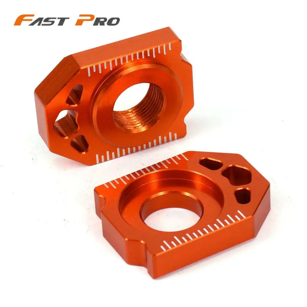 Motorcycle CNC Rear Chain Adjuster Axle Block for KTM 125 200 250 300 350 450 SX SX-F XC XC-F 2013-Motocross dirt bike motorcycle chain adjuster