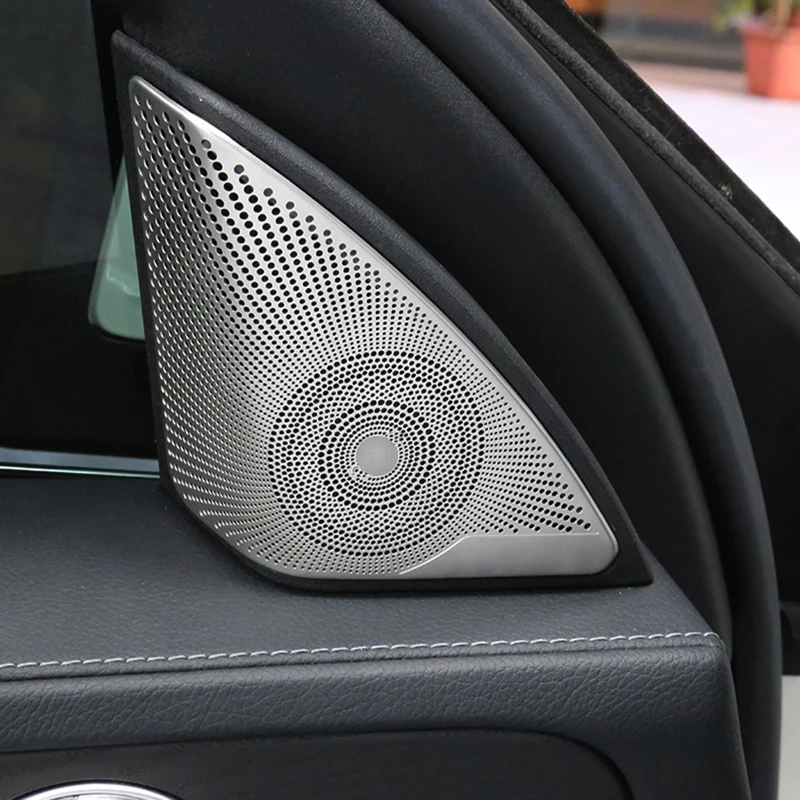 Car Audio Speaker Cover Trim Car Door Horn Cover Trim Car Accessories Interior for Mercedes Benz E/C/GLC Class W213 W205 X253