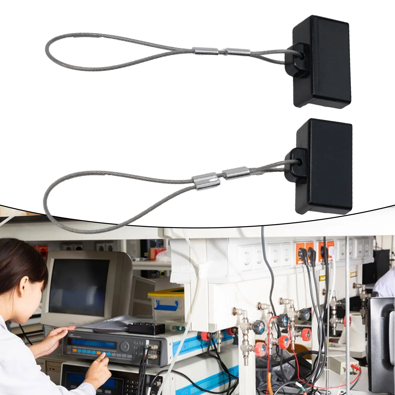 

1 Pair 50AMP Battery Connector Plug Dust Cover Plug Socket 2P Poles 50A 600V Low Frequency Power Supply Fire Flame Rectangle