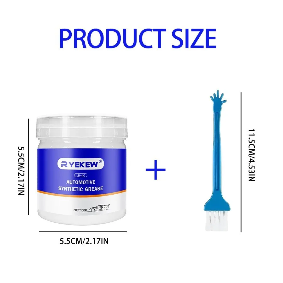 Multi-Purpose Synthetic Grease - Automotive Door Channel Lubricant, Sunroof Track & Moving Parts Maintenance | All-Season Waterp