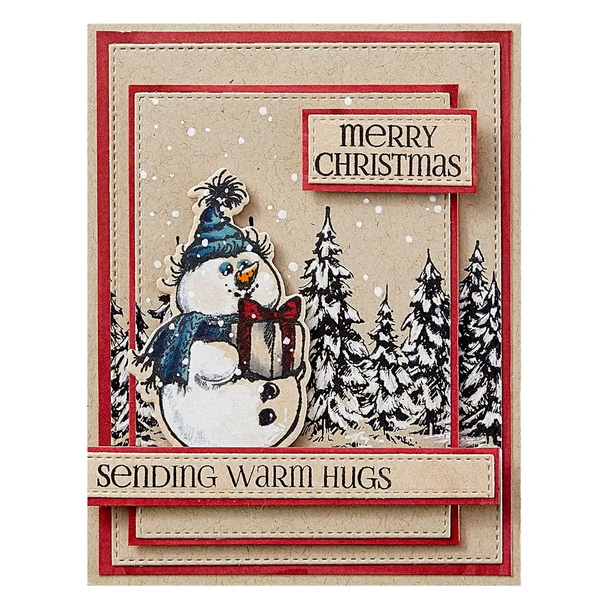 Christmas Gift Claus Tree Snowmen Clear Stamps Metal Cutting Dies for DIY Greeting Card Making Scrapbook Craft Supplies