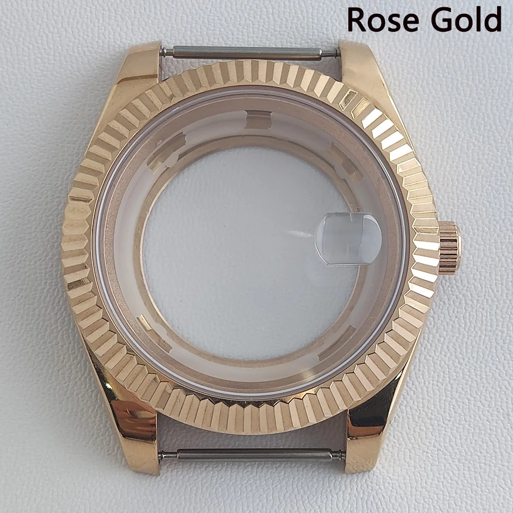 41mm Stainless Steel Sapphire Glass Watch Case - Men's Accessory
