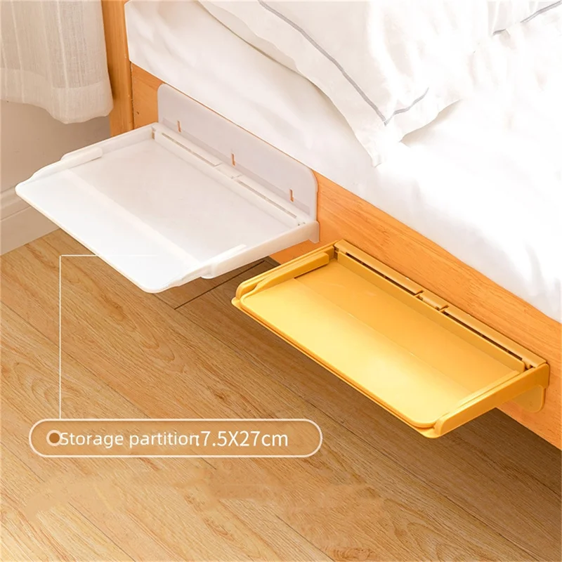 Portable-Bedside-Storage-Shelf-Wall-Mounted-Bed-Head-Rack-Retractable ...