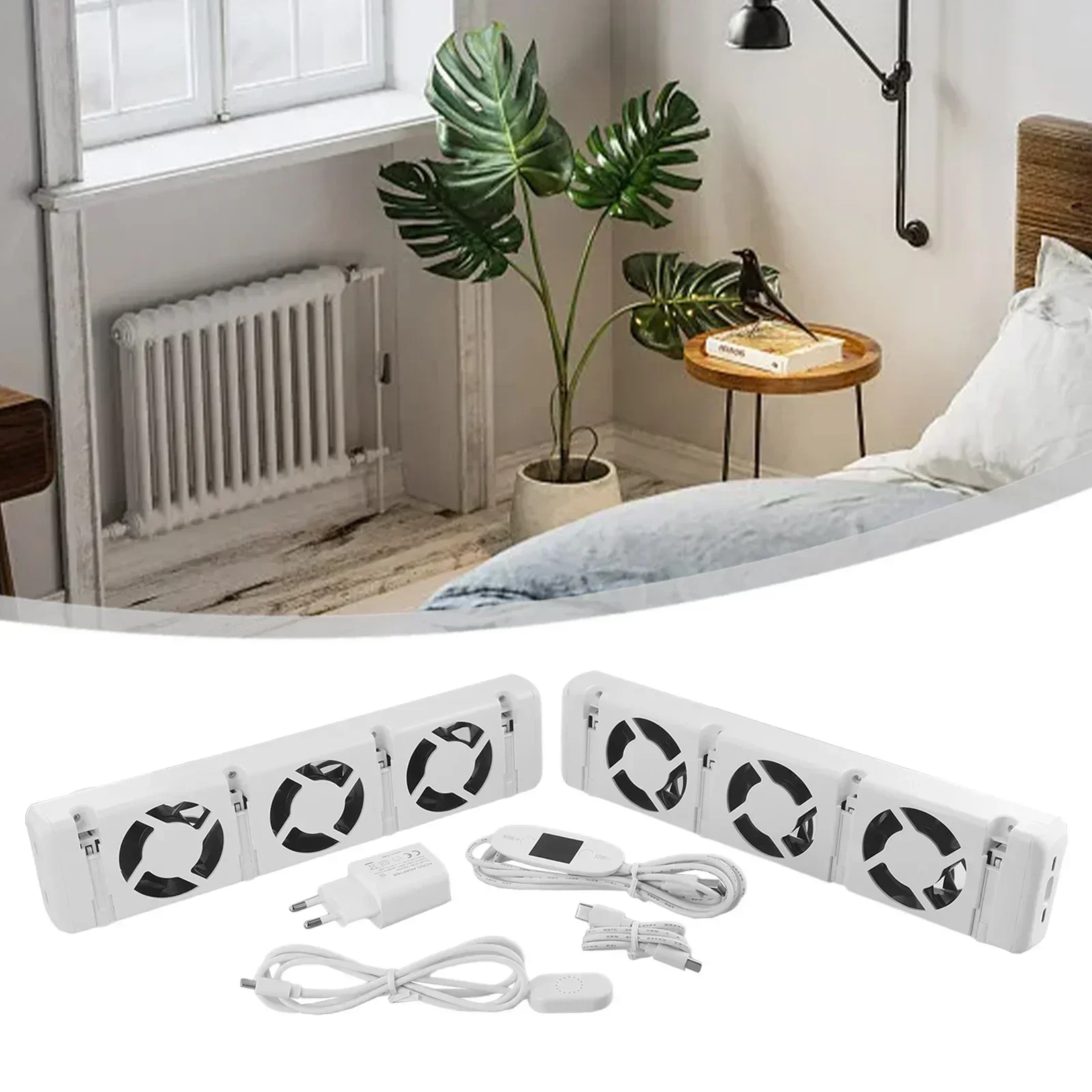 Quiet Heat Circulation Fan Smart Radiator Fan Booster (3-Pack ...