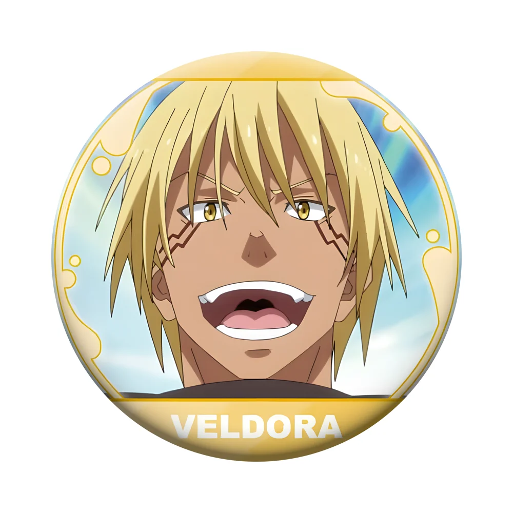 Tensura Anime Slime Acrylic Metal Badge Pin - Rimuru & Milim Design