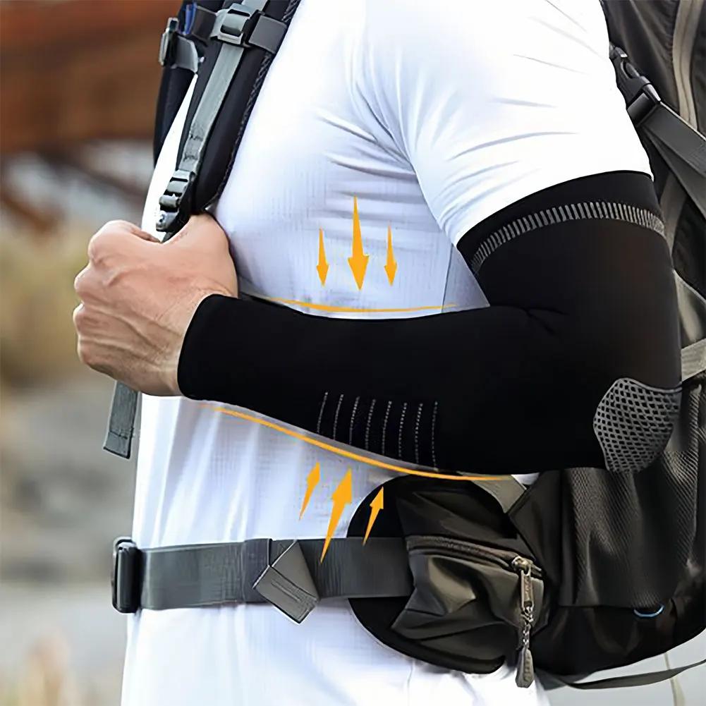 1Pair of Breathable Sun Protection Sleeves - Breathable & UV Protective Gear for Sports, Driving, & Outdoor Adventures